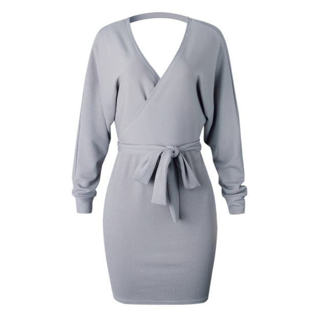 Knit Rib Mini Dress