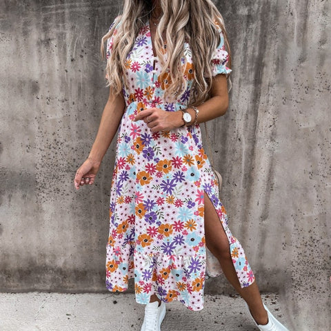 Bohemian Belted Maxi Dress
