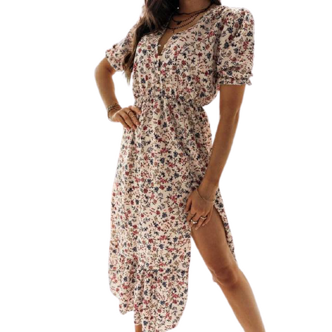 Bohemian Belted Maxi Dress