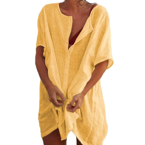 Women's Loose Cotton Shirt